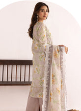 Zohra By Motifz Embroidered Lawn 3 Piece Unstitched Suit MT25FE D-5375 JENNA